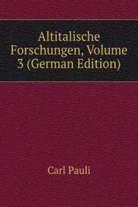 Altitalische Forschungen, Volume 3 (German Edition)