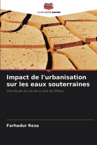 Impact de l'urbanisation sur les eaux souterraines