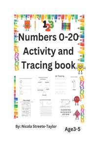 Numbers 0-20 ACTIVITY and Tracing book. Age3-5