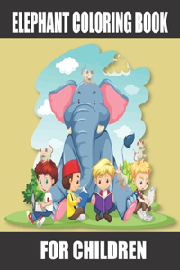 Elephant coloring book for children