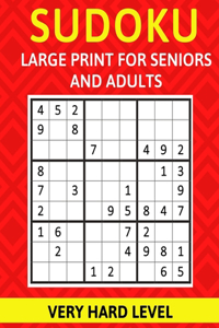 Sudoku Large Print for Seniors and Adults Very Hard Level