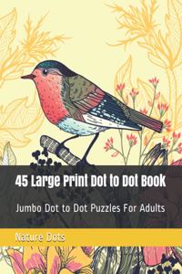 45 Large Print Dot to Dot Book