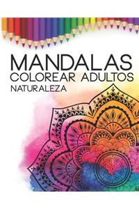 mandalas colorear adultos naturaleza