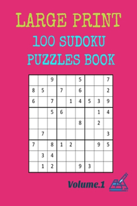 Large Print 100 Sudoku Puzzles Book