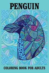 Penguin Coloring Book For Adults