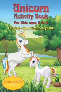 Unicorn Activity Book For kids ages 5 to 8