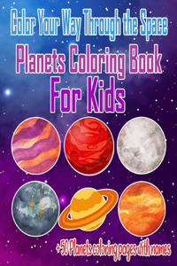 Color your way through the space Planets Coloring Book For Kids