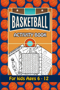 basketball activity book for kids ages 6-12