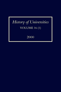 History of Universities: Volume XVI (1)
