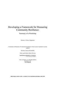 Developing a Framework for Measuring Community Resilience