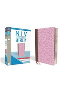 NIV, Thinline Bible, Large Print, Leathersoft, Pink, Red Letter, Comfort Print