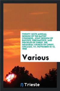 Annual Session of the Baptist Congress