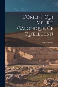 L'Orient qui meurt. (Salonique, ce qu'elle est)