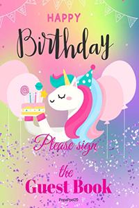 Birthday Guest Book For Kids