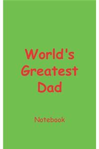 World's Greatest Dad Notebook