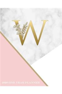 W - 2020 One Year Planner