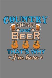Country Music And Beer That's Why I'M Here