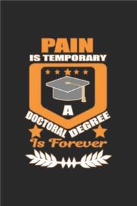 Pain Is Temporary A Doctoral Degree Is Forever