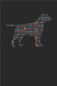 Labrador Retriever Journal - Labrador Retriever Notebook 'Word Cloud' - Gift for Labrador Retriever Lovers