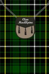 Clan MacAlpine Tartan Journal/Notebook