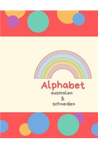 Alphabet ausmalen & schneiden