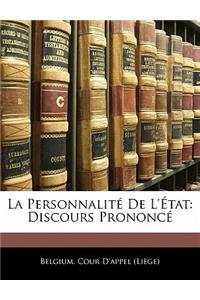 La Personnalité de l'État