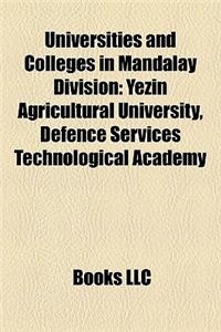 Universities and Colleges in Mandalay Division