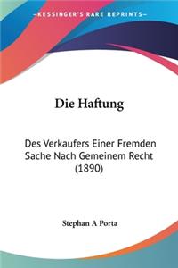 Die Haftung