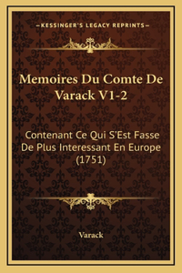 Memoires Du Comte De Varack V1-2