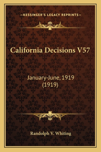 California Decisions V57