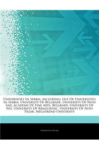 Articles on Universities in Serbia, Including
