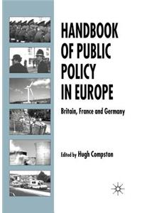 Handbook of Public Policy in Europe