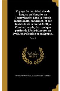 Voyage du maréchal duc de Raguse en Hongrie, en Transylvanie, dans la Russie méridionale, en Crimée, et sur les bords de la mer d'Azoff, à Constantinople, dan quelque parties de l'Asia-Mineure, en Syrie, en Palestine et en Égypte..; Tome 5