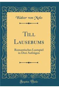 Till Lausebums: Romantisches Lustspiel in Drei AufzÃ¼gen (Classic Reprint)