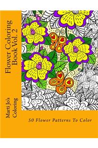 Flower Coloring Book Vol. 2