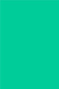 Journal Caribbean Green Color Simple Plain Green