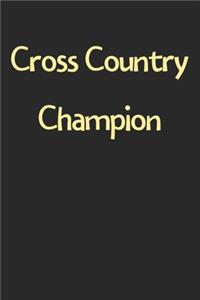 Cross Country Champion