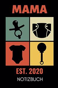 Mama Est. 2020 Notizbuch
