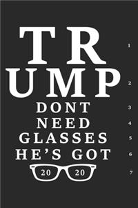 Trump Don't Need Glasses He's Got 2020