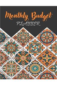 Monthly Budget Planner: Money Debt Tracker Financial Journal, Monthly & Weekly Daily Budget Expense Tracker Bill (Vintage Mandala)