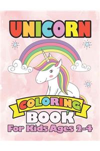 Unicorn Coloring Book for Kids Ages 2-4