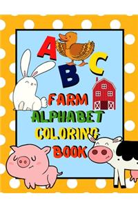Farm Alphabet Coloring Book
