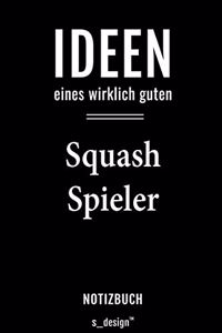 Notizbuch für Squash Spieler