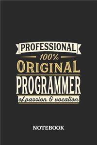 Professional Original Programmer Notebook of Passion and Vocation
