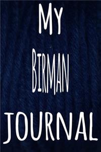 My Birman Journal