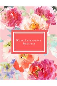 Work Attendance Register