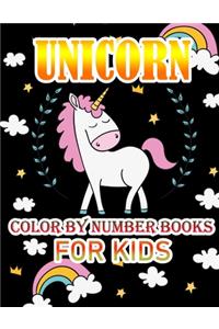 Unicorn Color By Number Books For Kids