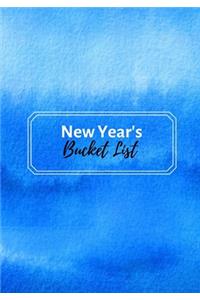 New Year Bucket List