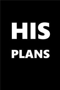 2020 Daily Planner For Men His Plans White Font Black Design 388 Pages