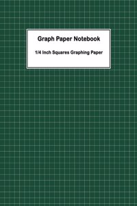 Graph Paper Notebook 1/4 Inch Squares Graphing Paper